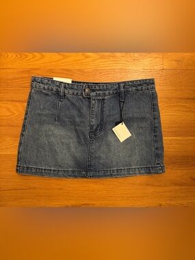 Statement Denim Mini Skirt NWT